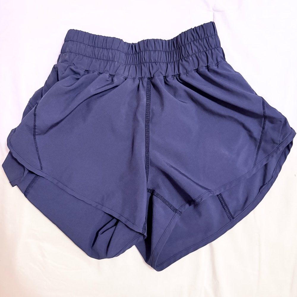 Lululemon Athletica Blue Athletic Shorts Lightweight Elastic Waist